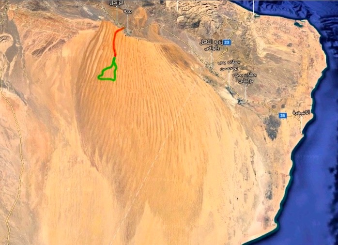 Map Oman Dromeda & off-road Tour